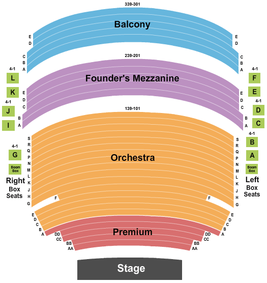 Mccallum Theatre Randy Rainbow Seating Chart